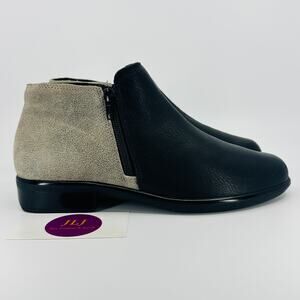 Naot Women's Helm Soft Black/Speckled Beige Comfort Ankle Booties Size 37/ 6 US